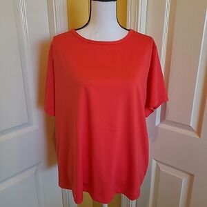 SUSAN GRAVER ESSENTIALS ORANGE T SHIRT, SIZE 2X